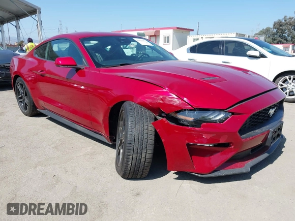 2021 Ford Mustang EcoBoost with VIN 1FA6P8TH7M5125744, listed as a IAAI auction lot 42520877 with 31,953 mi miles and . Bid and sale history available at DreamBid. Image 1.