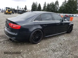 2013 Audi S4 Prestige with VIN WAUKGAFL4DA141582, listed as a Copart auction lot 45417075 with 140,727 mi miles and Salvage Title. Bid and sale history available at carsss.com. Image 3.