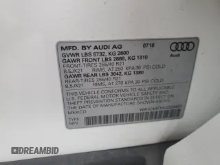 2018 Audi SQ5 Prestige with VIN WA1C4AFY3J2224433, listed as a Copart auction lot 50396395 with 68,916 mi miles and Salvage Title. Bid and sale history available at carsss.com. Image 13.
