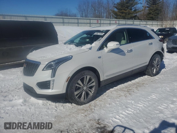 2024 Cadillac XT5 AWD Premium Luxury with VIN 1GYKNDRS4RZ753023, listed as a Copart auction lot 45671495 with 8,855 mi miles and Non repairable. Bid and sale history available at DreamBid. Image 1.