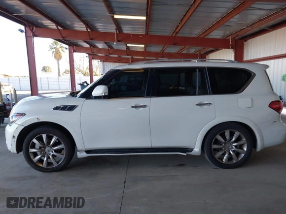 2012 Infiniti QX56 8-passenger with VIN JN8AZ2ND0C9715396, listed as a IAAI auction lot 41267602 with 206,630 mi miles and . Bid and sale history available at DreamBid. Image 15.