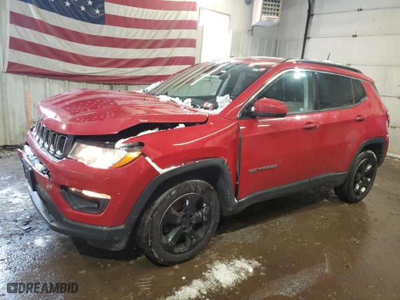 2018 Jeep Compass Latitude with VIN 3C4NJDBBXJT290969, listed as a Copart auction lot 42820415 with 83,211 mi miles and Salvage Title. Bid and sale history available at carsss.com. Image 1.