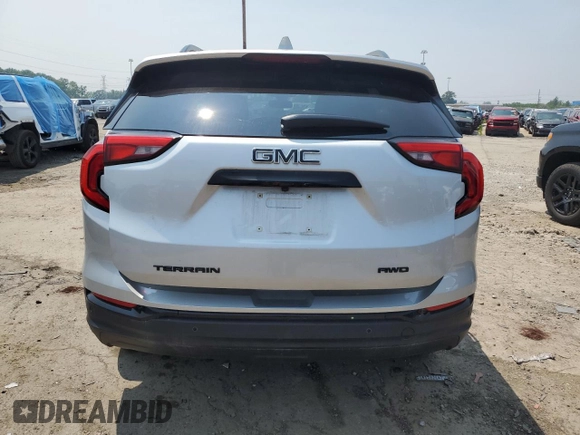 2021 GMC Terrain SLE with VIN 3GKALTEV7ML323752, listed as a Copart auction lot 64689375 with 45,134 mi miles and Non repairable. Bid and sale history available at DreamBid. Image 6.