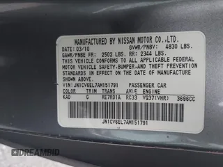 2010 Infiniti G37 Coupe x with VIN JN1CV6EL7AM151791, listed as a IAAI auction lot 42008680 with 106,246 mi miles. Bid and sale history available at carsss.com. Image 9.