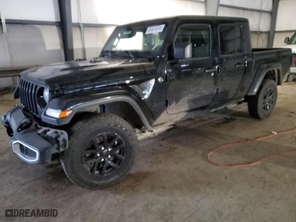 2022 Jeep Gladiator Sport S with VIN 1C6HJTAG4NL126601, listed as a Copart auction lot 84441874 with 57,593 mi miles and Salvage Title. Bid and sale history available at carsss.com. Image 1.