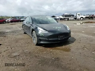 2019 Tesla Model 3 Long Range with VIN 5YJ3E1EB8KF384533, listed as a Copart auction lot 48557255 with 73,768 mi miles and Salvage Title. Bid and sale history available at carsss.com. Image 10.