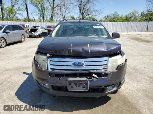 2007 Ford Edge SEL PLUS with VIN 2FMDK39C17BB57132, listed as a Copart auction lot 52845925 with 140,448 mi miles and Salvage Title. Bid and sale history available at carsss.com. Image 5.