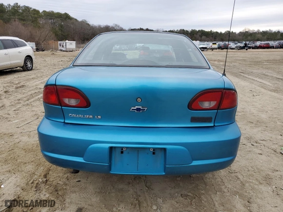 2000 Chevrolet Cavalier LS with VIN 1G1JF5244Y7107581, listed as a Copart auction lot 43988535 with 33,001 mi miles and Salvage Title. Bid and sale history available at carsss.com. Image 6.