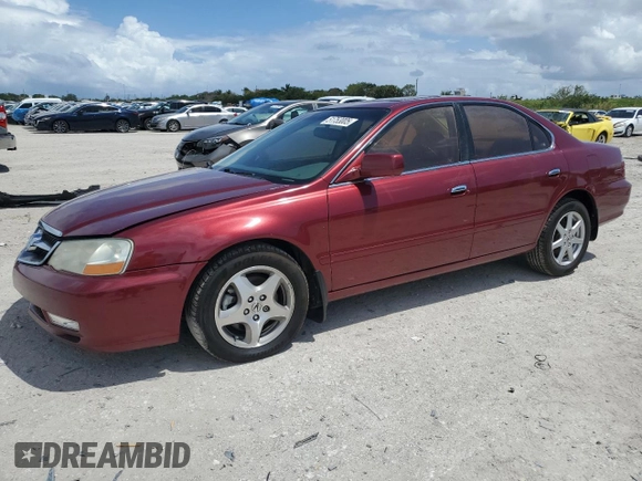 2003 Acura TL with VIN 19UUA56683A088576, listed as a Copart auction lot 51753005 with 255,529 mi miles and Salvage Title. Bid and sale history available at carsss.com. Image 1.