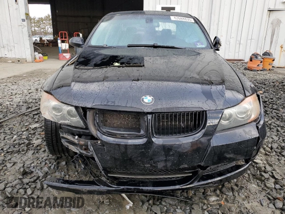 2007 BMW 3 Series 335i with VIN WBAVB73507VF51848, listed as a Copart auction lot 42688835 with 0 mi miles and Salvage Title. Bid and sale history available at carsss.com. Image 5.