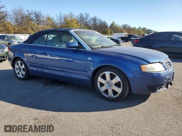 2006 Audi A4 3.0L with VIN WAUDT48H36K008081, listed as a Copart auction lot 76512014 with 0 mi miles and Salvage Title. Bid and sale history available at carsss.com. Image 4.