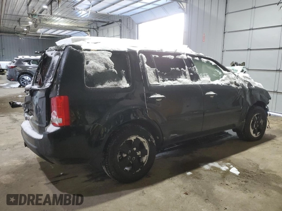 2011 Honda Pilot EX with VIN 5FNYF4H42BB037488, listed as a Copart auction lot 45203955 with Not Provided miles and Salvage Title. Bid and sale history available at DreamBid. Image 3.