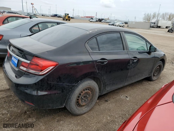 2013 Honda Civic Sdn LX with VIN 19XFB2F5XDE228412, listed as a Copart auction lot 52448675 with 362,372 mi miles and Clean Title. Bid and sale history available at carsss.com. Image 3.