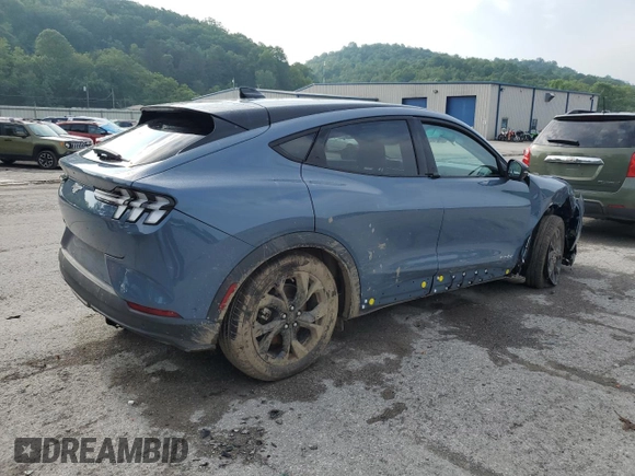 2024 Ford Mustang Mach-E Select with VIN 3FMTK1R42RMA21117, listed as a Copart auction lot 60095535 with 5,105 mi miles and Salvage title. Bid and sale history available at DreamBid. Image 3.