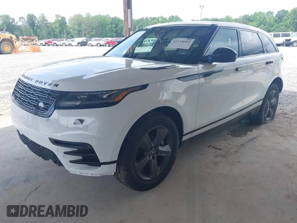 2025 Land Rover Range Rover Velar Dynamic SE with VIN SALYL2EX2SA810750, listed as a IAAI auction lot 42118663 with 4,499 mi miles and . Bid and sale history available at DreamBid. Image 2.
