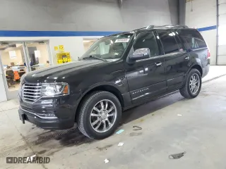 2015 Lincoln Navigator with VIN 5LMJJ2JT9FEJ04044, listed as a Copart auction lot 46446065 with 87,000 mi miles and Salvage Title. Bid and sale history available at carsss.com. Image 1.