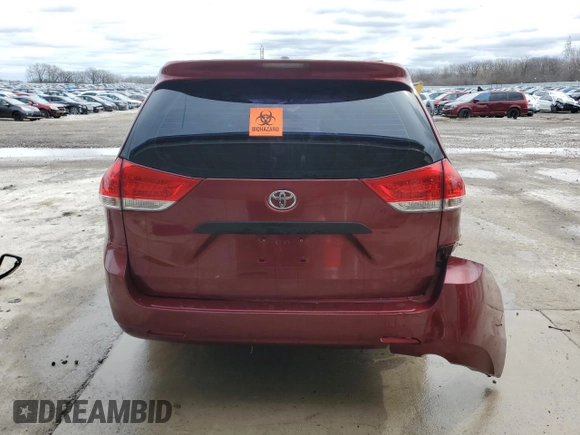 2013 Toyota Sienna L с VIN 5TDZK3DCXDS282433, выставлен на аукционе Copart как лот 49527945 с пробегом 197 583 миль миль и Списание • Salvage title. История ставок и продаж доступна на DreamBid. Изображение 6.