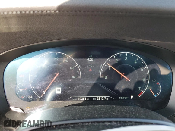 2019 BMW 6 Series 640i xDrive with VIN WBAJV6C55KBK08251, listed as a Copart auction lot 45992474 with 40,381 mi miles. Bid and sale history available at carsss.com. Image 9.