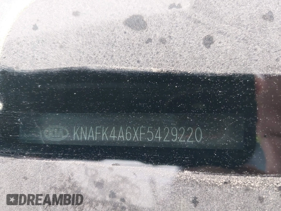 2015 Kia Forte LX with VIN KNAFK4A6XF5429220, listed as a IAAI auction lot 42001696 with 89,548 mi miles. Bid and sale history available at carsss.com. Image 9.