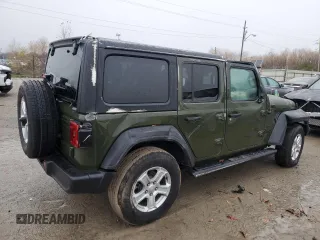 2023 Jeep Wrangler Sport Altitude with VIN 1C4HJXDN2PW569826, listed as a Copart auction lot 81825314 with 16,497 mi miles and Salvage Title. Bid and sale history available at DreamBid. Image 3.