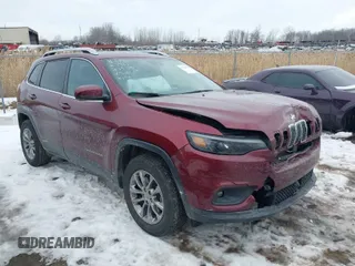 2021 Jeep Cherokee Latitude Lux with VIN 1C4PJMMX0MD175681, listed as a IAAI auction lot 41646125 with 34,024 mi miles and . Bid and sale history available at carsss.com. Image 1.