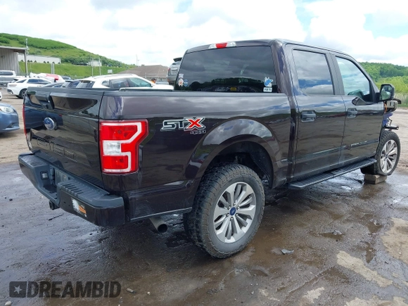 2018 Ford F-150 XL with VIN 1FTEW1E55JFE21905, listed as a IAAI auction lot 42276693 with 77,260 mi miles and . Bid and sale history available at DreamBid. Image 4.