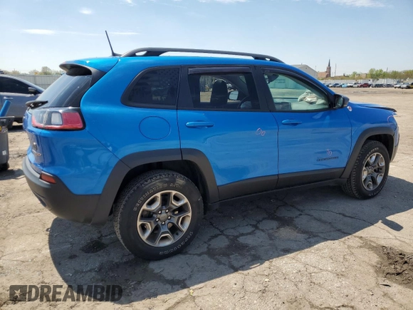 2019 Jeep Cherokee Trailhawk z VIN 1C4PJMBX2KD341540, wystawiony jako Copart lot #55656625 z przebiegiem 88 128 mil mil oraz Szkoda całkowita • Salvage title. Historia ofert i sprzedaży dostępna na DreamBid. Obrazek 3.