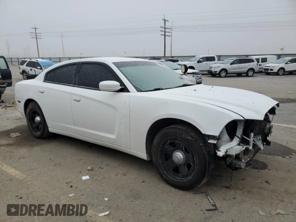 2012 Dodge Charger Police with VIN 2C3CDXAG6CH305464, listed as a Copart auction lot 82391664 with 203,630 mi miles and Salvage Title. Bid and sale history available at carsss.com. Image 4.