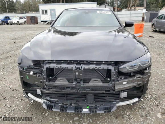 2024 BMW i4 xDrive40 with VIN WBY83FB03RFS90804, listed as a Copart auction lot 47664965 with NaN miles and Salvage Title. Bid and sale history available at carsss.com. Image 5.