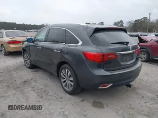 2016 Acura MDX w/Tech with VIN 5FRYD3H48GB005540, listed as a IAAI auction lot 41722697 with 74,793 mi miles. Bid and sale history available at carsss.com. Image 3.