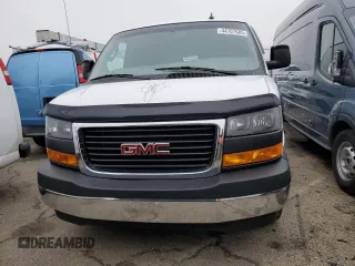 2021 GMC Savana Cargo Van with VIN 1GTW7AFP7M1247760, listed as a Copart auction lot 48441295 with 49,586 mi miles and Salvage Title. Bid and sale history available at carsss.com. Image 5.