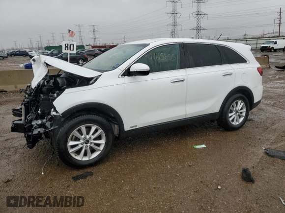 2019 Kia Sorento LX with VIN 5XYPGDA30KG480872, listed as a Copart auction lot 49615655 with Not Provided miles and Salvage Title. Bid and sale history available at DreamBid. Image 1.