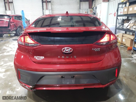 2020 Hyundai Ioniq Hybrid Blue with VIN KMHC65LC3LU197978, listed as a Copart auction lot 45359655 with 82,392 mi miles and Salvage Title. Bid and sale history available at carsss.com. Image 6.
