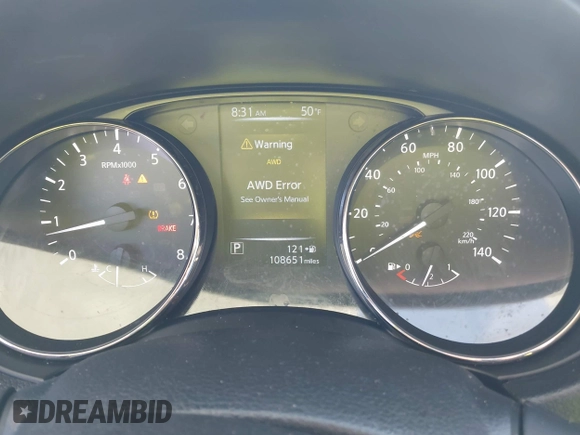 2017 Nissan Rogue SV with VIN KNMAT2MV9HP604064, listed as a IAAI auction lot 41875602 with 108,651 mi miles and . Bid and sale history available at carsss.com. Image 7.