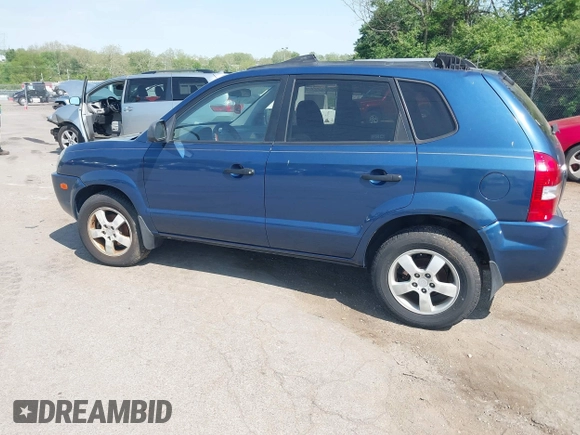 2007 Hyundai Tucson GLS with VIN KM8JM12B37U503257, listed as a IAAI auction lot 42173766 with 122,934 mi miles. Bid and sale history available at carsss.com. Image 3.