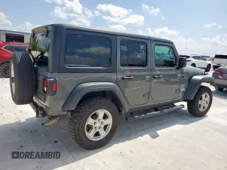 2020 Jeep Wrangler Unlimited Sport S with VIN 1C4HJXDN0LW276906, listed as a Copart auction lot 61099705 with 103,873 mi miles and Salvage title. Bid and sale history available at DreamBid. Image 3.