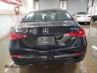 2025 Mercedes-Benz C 300 with VIN W1KAF4HB3SR242642, listed as a Copart auction lot 49090085 with 4,968 mi miles and Salvage Title. Bid and sale history available at DreamBid. Image 6.