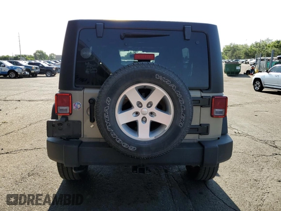 2017 Jeep Wrangler Unlimited Sport with VIN 1C4BJWDG7HL683406, listed as a Copart auction lot 62758735 with 75,140 mi miles and Salvage title. Bid and sale history available at DreamBid. Image 6.