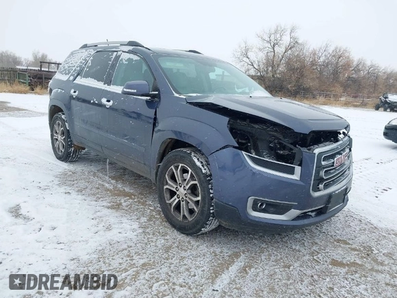 2013 GMC Acadia SLT z VIN 1GKKVSKD6DJ203176, wystawiony jako IAAI lot #41591490 z przebiegiem 126 243 mil mil oraz . Historia ofert i sprzedaży dostępna na DreamBid. Obrazek 1.