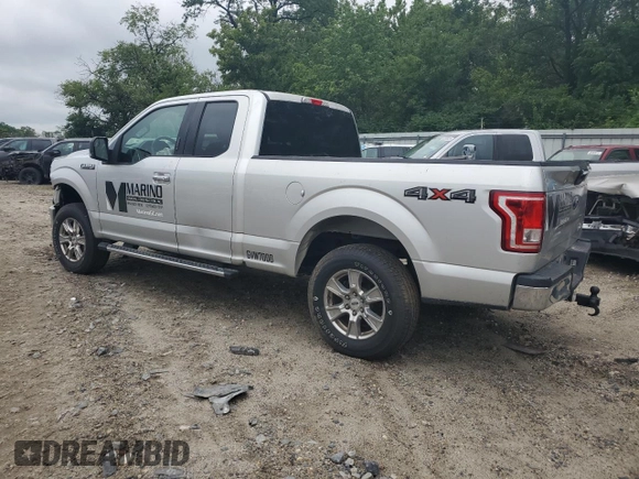 2017 Ford F-150 XL with VIN 1FTFX1EF0HFA55923, listed as a Copart auction lot 59979025 with 128,620 mi miles and Salvage title. Bid and sale history available at DreamBid. Image 2.