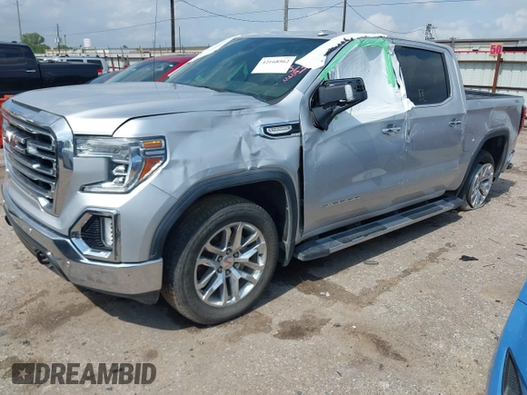 2020 GMC Sierra 1500 SLT z VIN 3GTU9DED9LG299417, wystawiony jako IAAI lot #42168562 z przebiegiem Nie podano mil oraz . Historia ofert i sprzedaży dostępna na DreamBid. Obrazek 2.