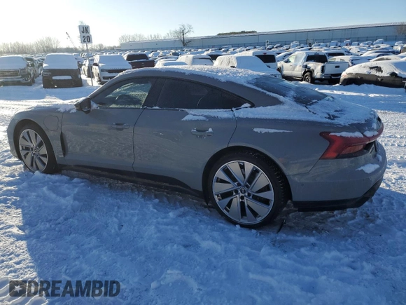 2022 Audi e-tron GT Prestige z VIN WAUEJBFW6N7007945, wystawiony jako Copart lot #45677315 z przebiegiem 32 372 mil mil oraz Nie do naprawy. Historia ofert i sprzedaży dostępna na DreamBid. Obrazek 2.