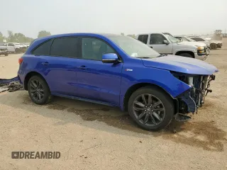 2020 Acura MDX Technology with VIN 5J8YD4H04LL027550, listed as a Copart auction lot 58573455 with 45,007 mi miles and Salvage title. Bid and sale history available at DreamBid. Image 4.