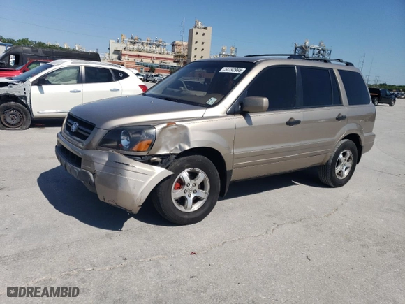 2004 Honda Pilot EX with VIN 2HKYF18564H594948, listed as a Copart auction lot 50792995 with 149,702 mi miles and Salvage Title. Bid and sale history available at carsss.com. Image 1.