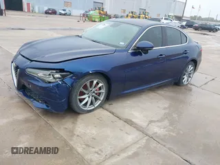 2017 Alfa Romeo Giulia with VIN ZARFAEBN6H7542743, listed as a IAAI auction lot 35600001 with 73,631 mi miles. Bid and sale history available at carsss.com. Image 2.