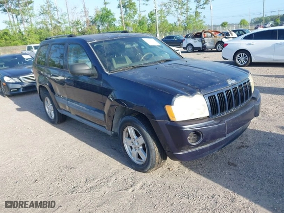 2005 Jeep Grand Cherokee Laredo with VIN 1J4GS48K35C541887, listed as a IAAI auction lot 41956175 with 1 mi miles. Bid and sale history available at carsss.com. Image 1.