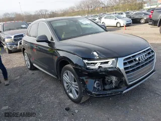 2019 Audi Q5 Prestige with VIN WA1CNAFY2K2055259, listed as a IAAI auction lot 41761227 with 48,983 mi miles. Bid and sale history available at carsss.com. Image 1.
