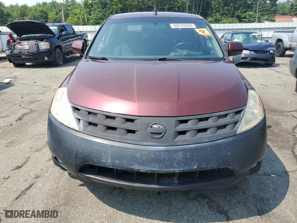 2005 Nissan Murano S with VIN JN8AZ08W65W429140, listed as a Copart auction lot 62570394 with 221,508 mi miles and Clean Title. Bid and sale history available at carsss.com. Image 5.