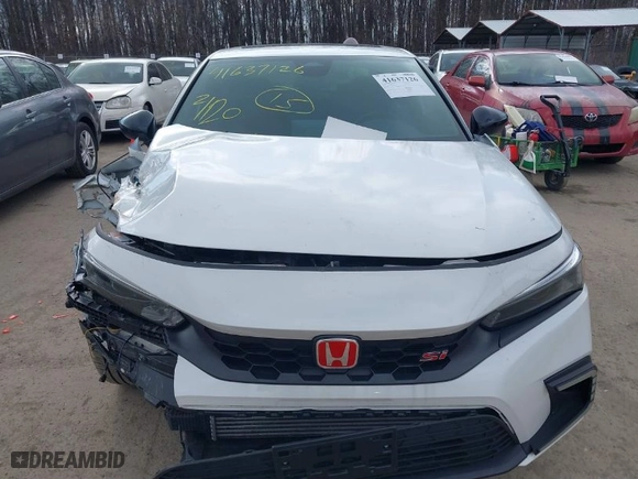 2023 Honda Civic Si with VIN 2HGFE1E57PH473715, listed as a IAAI auction lot 41637126 with NaN miles. Bid and sale history available at carsss.com. Image 12.