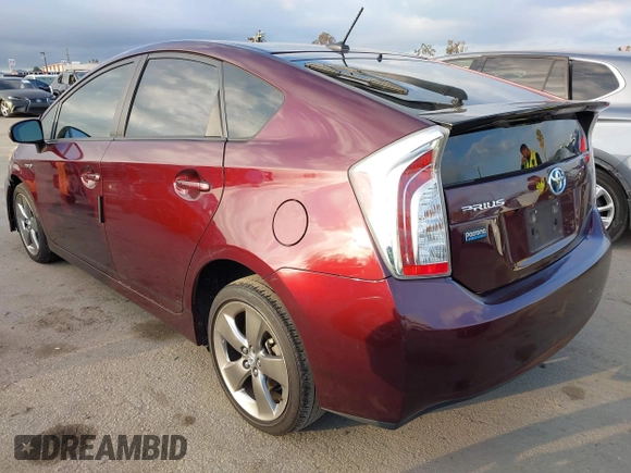 2013 Toyota Prius One with VIN JTDKN3DU5D5625589, listed as a IAAI auction lot 41527206 with 153,411 mi miles. Bid and sale history available at carsss.com. Image 3.